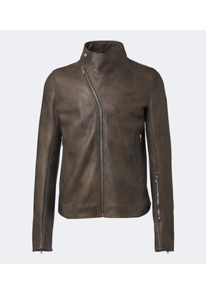 Rick Owens Release leather biker jacket