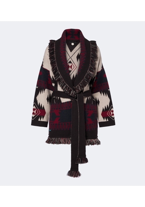 Alanui Icon Jacquard cashmere cardigan