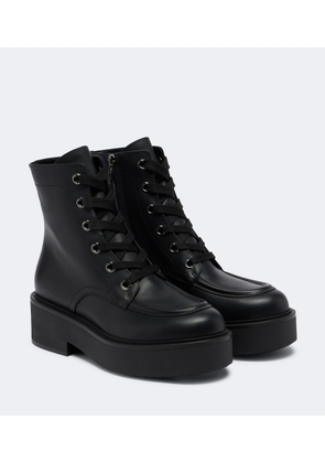 Gianvito Rossi Leather lace-up boots
