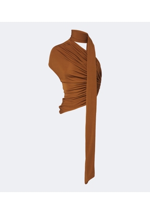 Christopher Esber Vienna draped scarf-detail jersey top