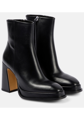 Souliers Martinez Nova Chueca leather ankle boots
