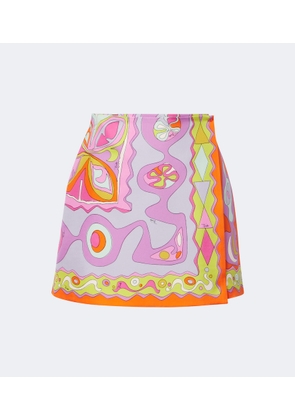 Pucci Angoli twill wrap skirt