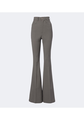 Rick Owens Bolan high-rise wool-blend flared pants