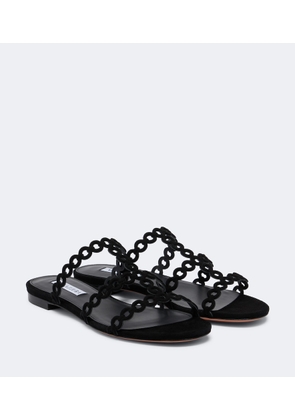 Aquazzura Infinity Chain suede sandals