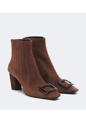 Roger Vivier Belle Vivier suede ankle boots