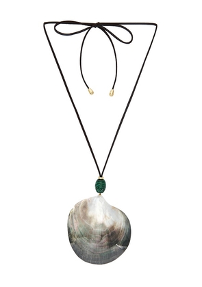 Eliou Do Mar Wrap Necklace in Brown.