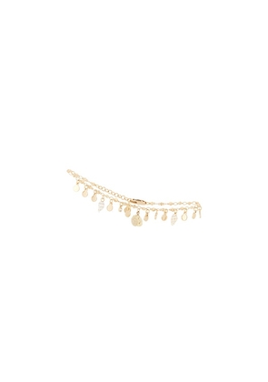 Ettika Let's Go Coastal 18k Gold Plated Anklet in Metallic Gold.