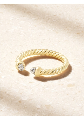 David Yurman - Micro Cablespira® 18-karat Gold Diamond Ring - 6,7