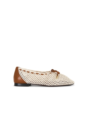 Madewell Sage Fishnet Ballet Flat in Neutral. Size 6. Also in 6.5, 7, 7.5, 8, 8.5, 9, 9.5, 10.