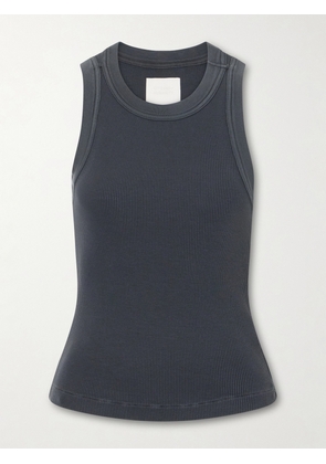 Citizens of Humanity - Isabel Ribbed Cotton And Tencel™ Lyocell-blend Tank - Gray - x small,small,medium,large,x large