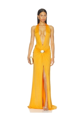 NBD Juhi Gown in Orange. Size XXS. Also in XS, S, M, L, XL.