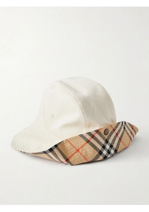 Burberry - Checked Cotton-gabardine Sunhat - Neutrals - XS,S,M,L,XL