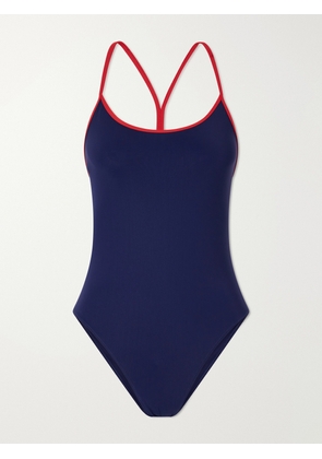 Lido - Racerback Stretch Swimsuit - Blue - x small,small,medium,large,x large