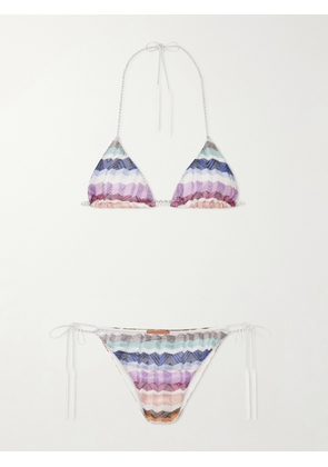 Missoni - Striped Tasseled Bikini - Multi - IT36,IT38,IT40,IT42,IT44,IT46,IT48
