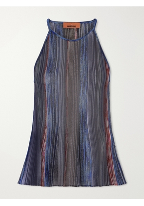 Missoni - Striped Crochet-knit Tank - Purple - IT38,IT40,IT42,IT44