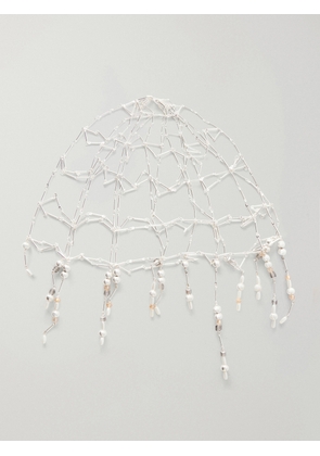 RABANNE - Chainmail Beads-embellished Headpiece - Silver - One size