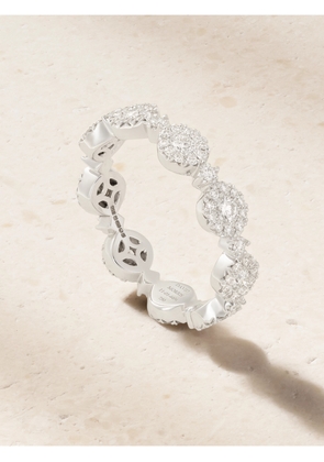 David Morris - Triolette 18-karat White Gold Diamond Ring - 52,53