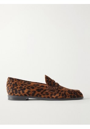 Gianvito Rossi - George Nuit Leopard-print Suede Loafers - Animal Print - IT36,IT36.5,IT37,IT37.5,IT38,IT38.5,IT39,IT39.5,IT40,IT40.5,IT41,IT41.5,IT42