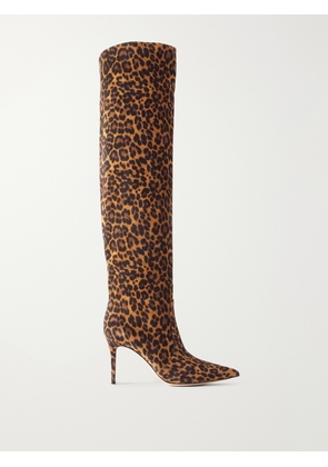 Gianvito Rossi - Hansen Cuissard 85 Leopard-print Suede Over-the-knee Boots - Animal Print - IT36,IT36.5,IT37,IT37.5,IT38,IT38.5,IT39,IT39.5,IT40,IT40.5,IT41,IT41.5,IT42