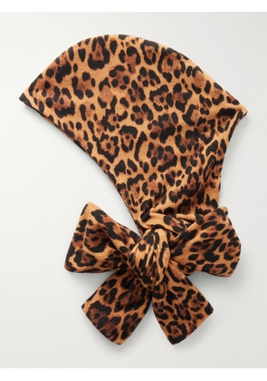Anna Sui - Honey Animal-print Jersey Wrap - Animal Print - One size