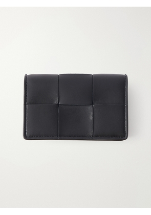 Bottega Veneta - Cassette Intrecciato Leather Cardholder - Black - One size