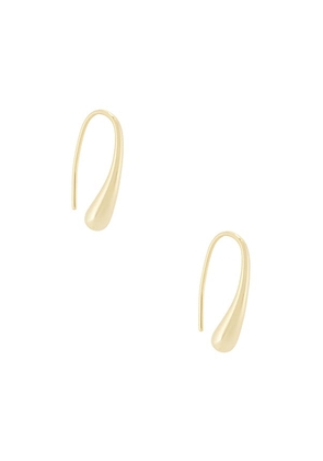 SHASHI Mia French Hook Earring in Metallic Gold.