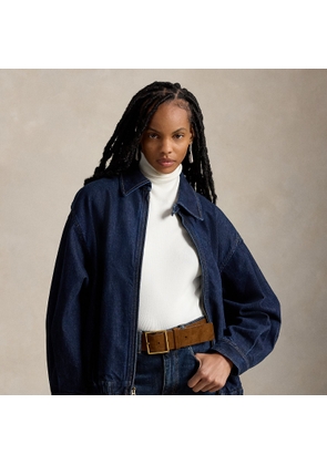 Denim Bubble Zip Jacket