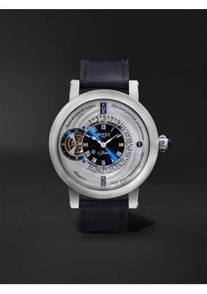 Bovet - Récital 21 Limited Edition Hand-Wound Perpetual Calendar Titanium Watch, Ref. R210002 - Men - Blue