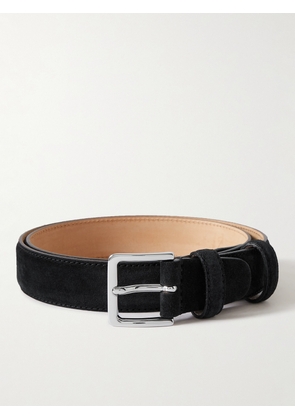 Mr P. - 3cm Suede Belt - Men - Black - EU 85