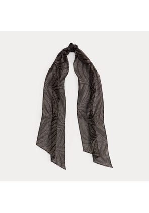 Foiled Crinkle Chiffon Wrap Scarf