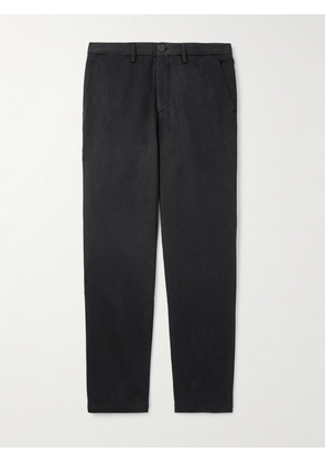 Mr P. - Samuel Straight-Leg Organic Cotton-Blend Twill Chinos - Men - Black - 34/32