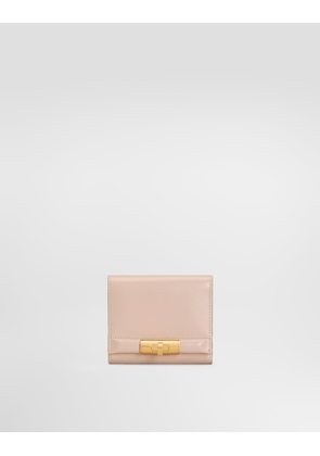Dolce & Gabbana P.foglio French Flap - Woman Wallets And Small Leather Goods Beige Onesize