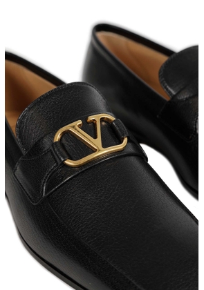 Leather Vlogo Loafers