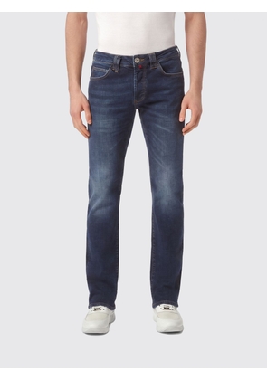 BILLIONAIRE Skinny Fit Cotton Denim Jeans with Embroidered Rear Logo