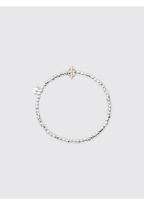DODO Bollicine Mini Granelli Bracelet in silver and rose gold