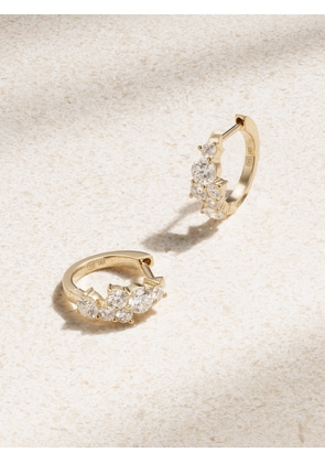 Sydney Evan - 14-karat Gold Diamond Hoop Earrings - One size