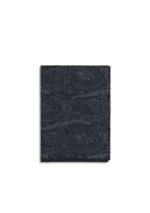 Etro Black Modal Scarf