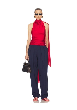 Helsa Natasha Silk Halter in Red. Size XXS. Also in XS, S, M, L, XL.