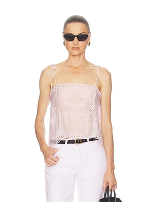 Helsa Handkerchief Camisole in Pink. Size XS/S. Also in M/L.