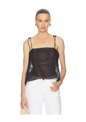 Helsa Handkerchief Camisole in Black. Size XS/S. Also in M/L.