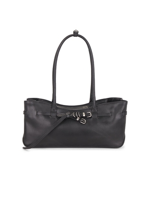 MARGESHERWOOD Grandma Used Shoulder Bag in Black.