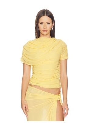Maygel Coronel Eterea Top in Yellow. Size XXS/XS. Also in M/L, S/M, XL/XXL.