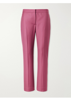 MCQUEEN - Wool Straight-leg Pants - Pink - IT38,IT40,IT42,IT44