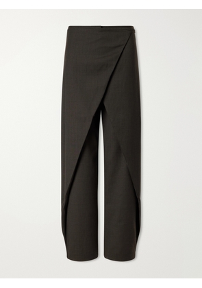 ST. AGNI - Rouleau Wool-blend Wide-leg Pants - Gray - xx small,x small,small,medium,large,x large