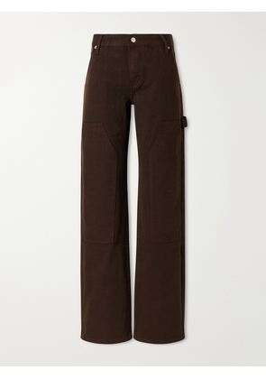 ST. AGNI - Carpenter Regenerative Cotton-canvas Straight-leg Jeans - Brown - 24,25,26,27,28,29,30,31