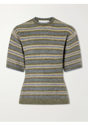 Proenza Schouler White Label - Dana Striped Wool-blend Sweatshirt - Multi - xx small,x small,small,medium,large,x large
