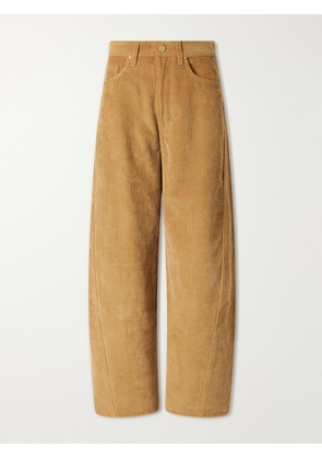 Maria McManus - Crescent Corduroy Organic-cotton Wide-leg Pants - Brown - US0,US2,US4,US6,US8,US10