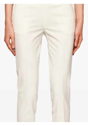 Blumarine concealed-fastening slim-fit trousers - White