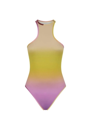 The Attico degradé-print swimsuit - Yellow