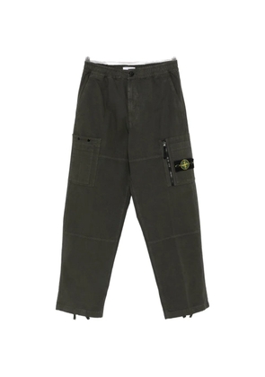 Stone Island logo-patch cargo pants - Green